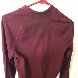 lululemon 1/2 zip long sleeve crop top